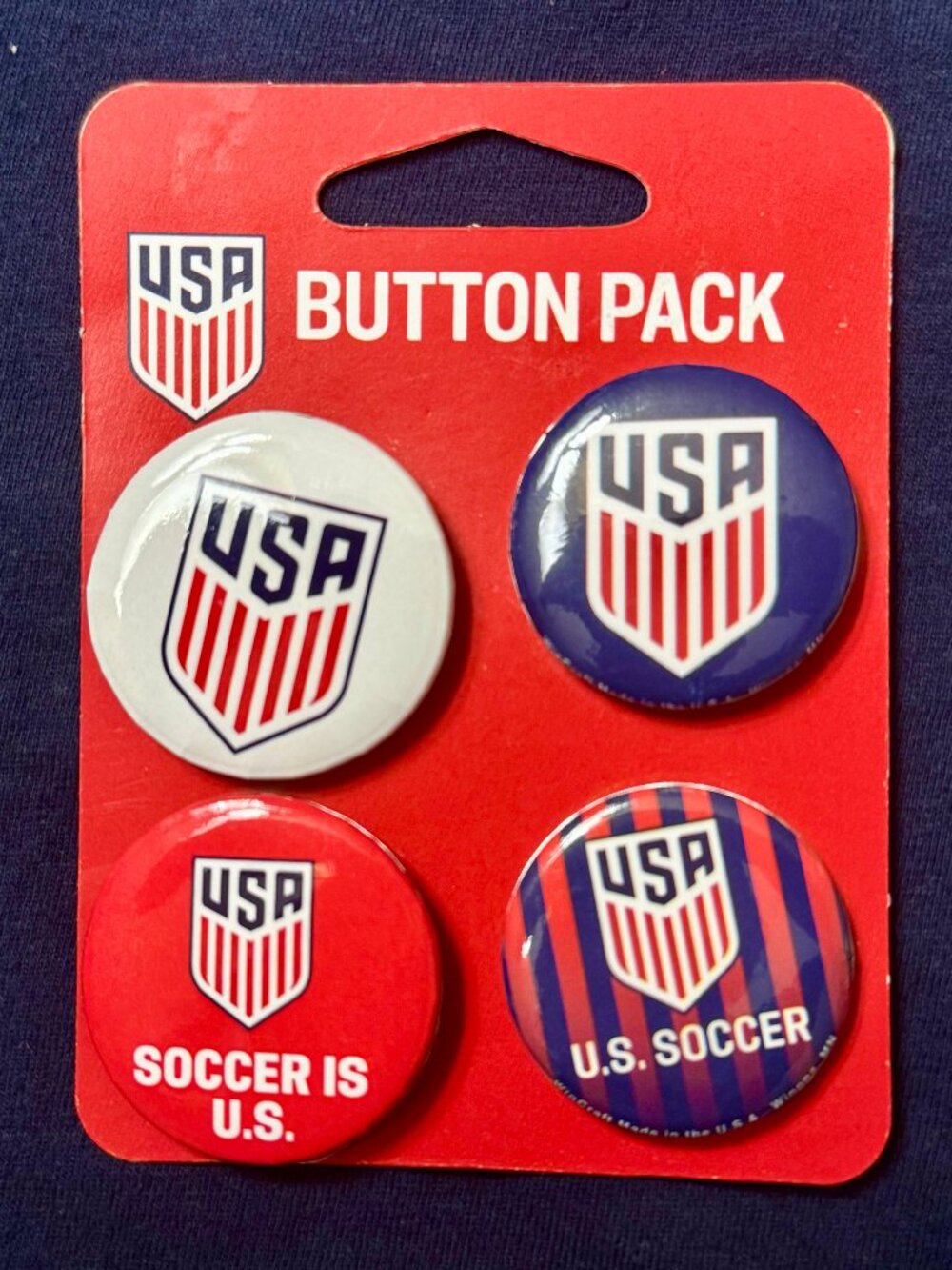 USA SOCCER Pin Pinback Button Set Lot USMNT 2026 FIFA World Cup BALOGUN Pulisic